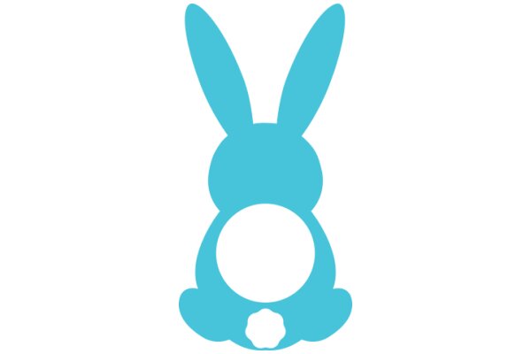 Stylized Blue Bunny Icon