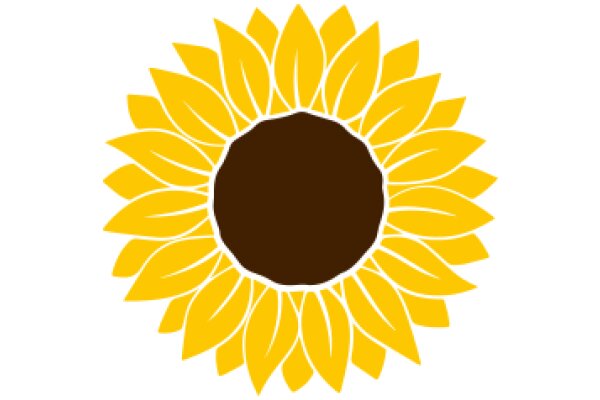 A Sunflower with a Brown Center