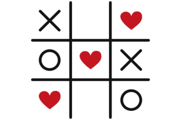 A Simple, Puzzle with Red Hearts