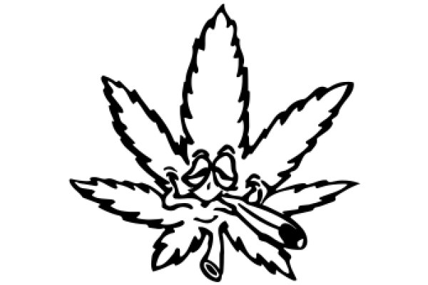 A Whimsical Cartoon of a Marijuana Plant