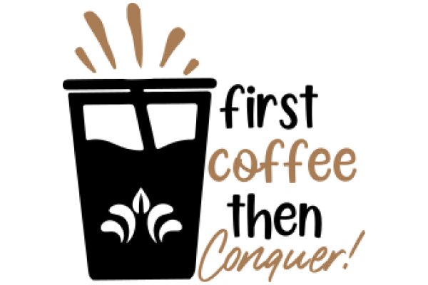 First Coffee Then Conquer: A Motivational Quote