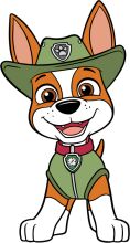 A Cute Cartoon Dog in a Police Uniform