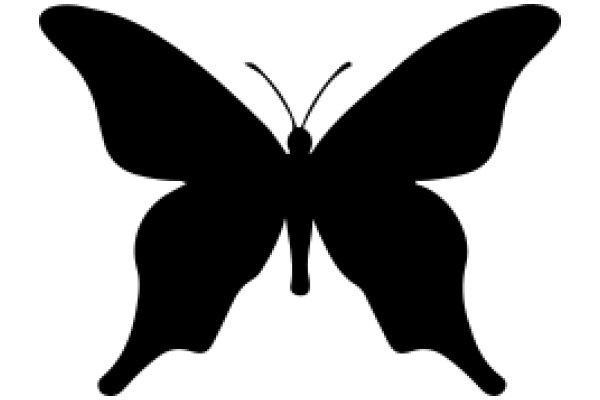 A Silhouette of a Butterfly