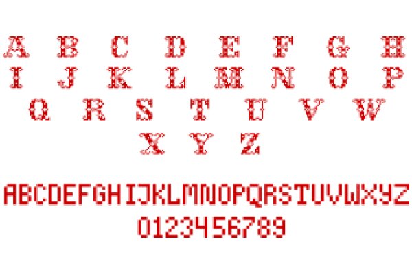 A Red Alphabet Chart with a Phone Number at the Bottom