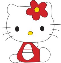 A Cute Cartoon of Hello Kitty