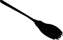 A Simple Line Drawing of a Spoon