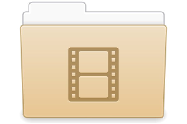 A Digital Illustration of a Folder with a Film Strip Icon