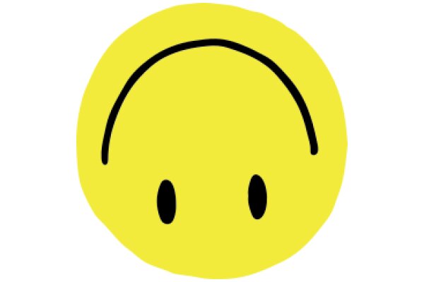 A Yellow Smiley Face with a Black Outline