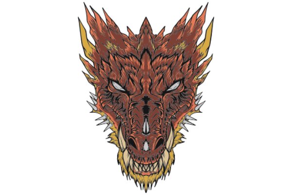 Fierce and Fantastical: A Stylized Dragon Portrait