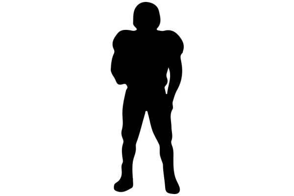 Silhouette of a Football Player