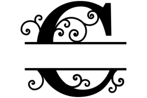 Stylized Logo with Swirling Designs and a Number 1