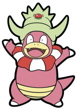 Whimsical Adventures: The Pink Pokémon with a Crown and Horns