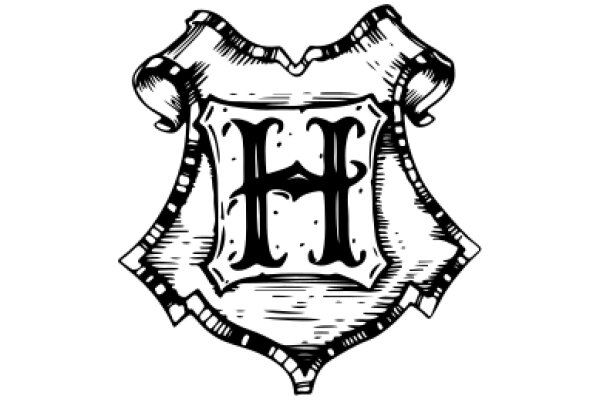 Stylized Letter 'H' in a Shield-like Design