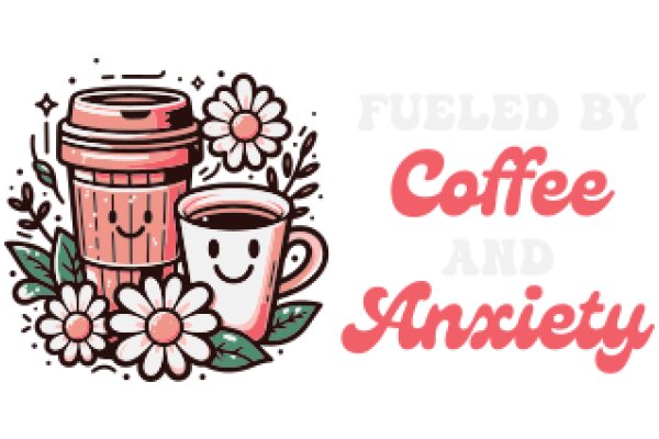 Fueled by Coffee and Anxiety: A Playful Illustration of Everyday Life