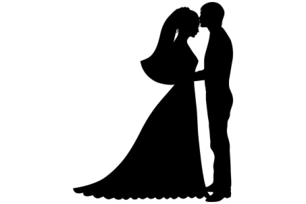 A Silhouette of Love: A Couple's Embrace