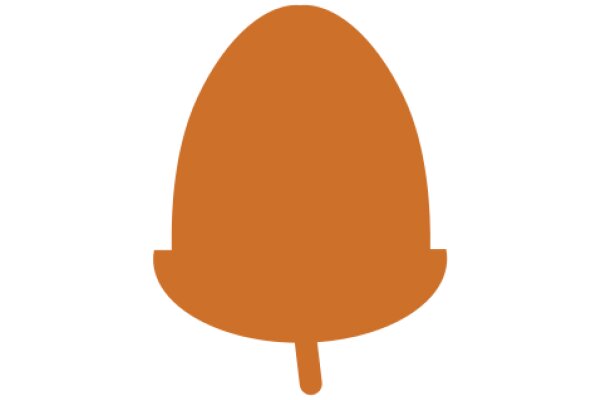 A Solid Orange Ice Cream Cone