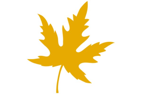 Vibrant Yellow Maple Leaf