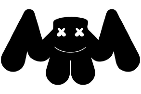 A Silhouette of a Smiling Character with X-Eyes