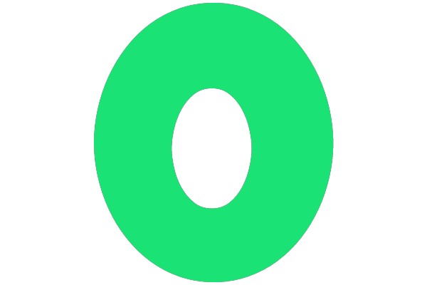 A Simple, Solid Green Circle