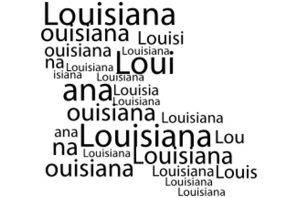 A Visual Poem of the State of Louisiana, United States