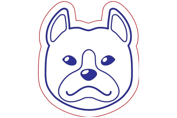 A Stylized Logo of a Dog's Face