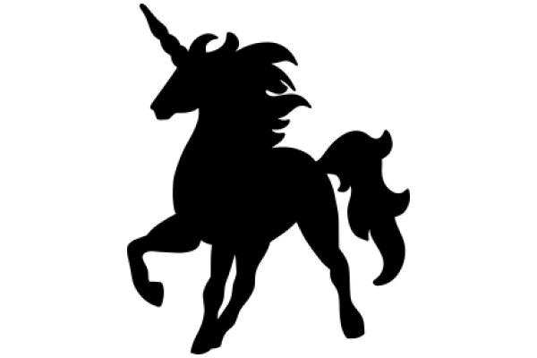 Silhouette of a Majestic Unicorn