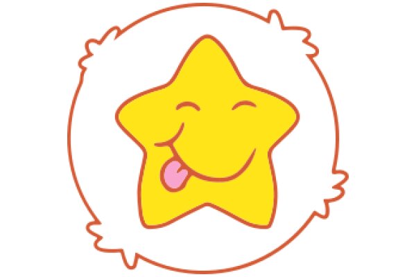 A Delightful Yellow Star with a Tongue Out