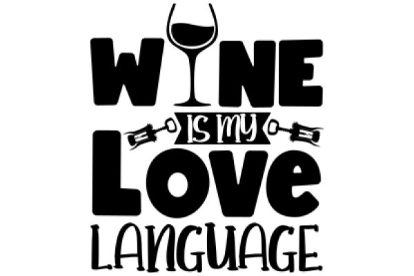 Wine Is My Love Language: A Graphic Design Poster