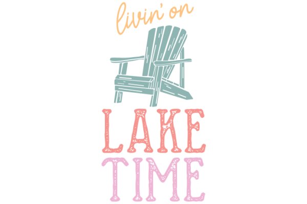 Living on Lake Time: A Graphic Design Illustrating a Cozy Lakeside Lifestyle