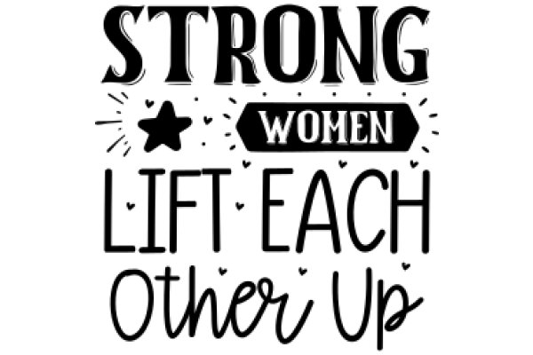 Empowerment Poster: Strong Women Lift Each Other Up