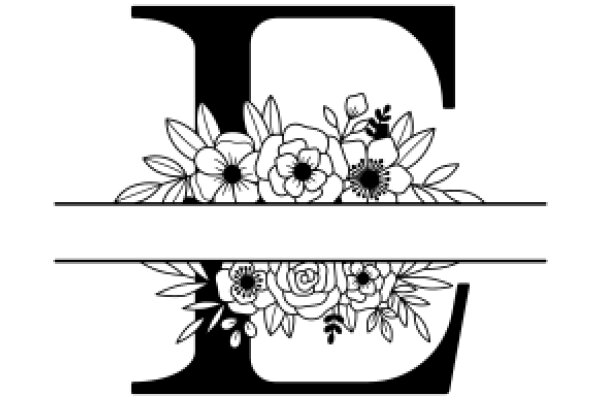 Elegant Flower Design with Letter 'L'