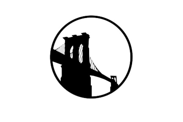 Silhouette of a Bridge and a Building