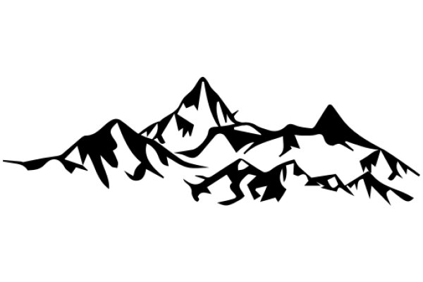 Silhouette of a Mountain Range