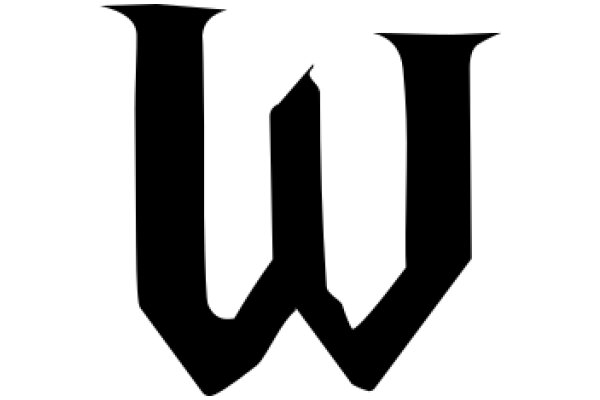 Pixelated Logo of the Letter 'W'