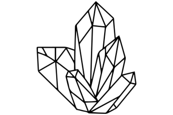 Stylized Geometric Crystal Design