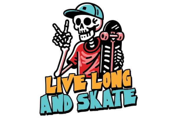 Skateboarding Skeleton Promoting a Healthy Lifestyle