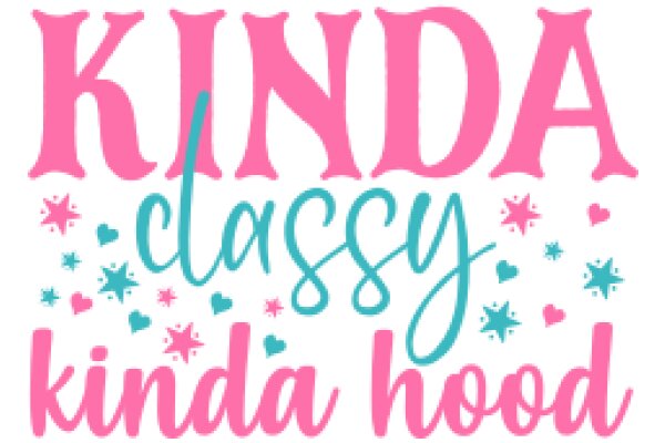 Kindness and Class: A Pink and Blue Affirmation Poster