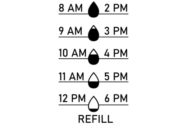 A Visual Guide to Time and Weather: A 24-Hour Clock with Weather Icons