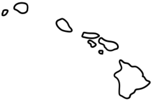 Simplistic Line Drawing of an Island