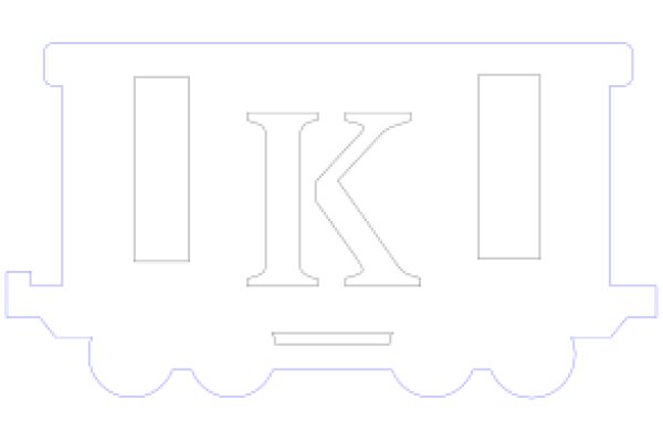 Stylized Letter K in a Square Frame