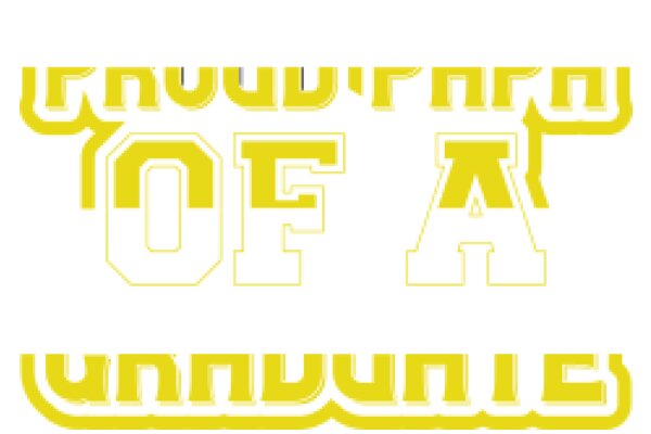 A Graphic Design of the Hebrew Word 'אוה' in Yellow and White