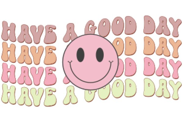 Good Day: A Pink and White Affirmation Poster