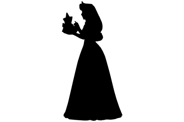 Silhouette of a Princess with a Star