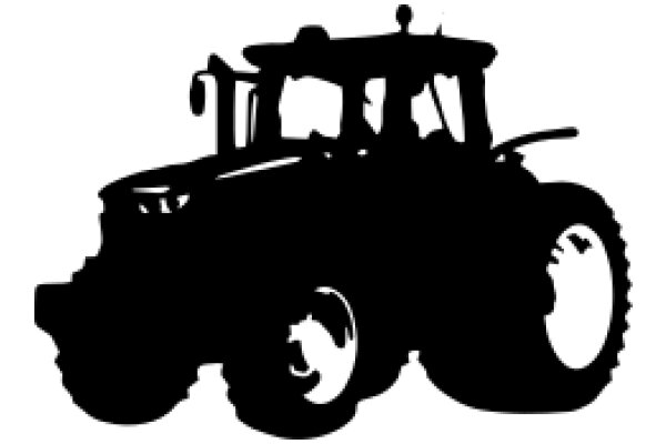 A Silhouette of a Farm Tractor