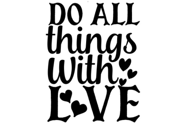 Inspirational Quote Poster: 'Do All Things With Love'