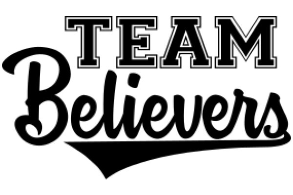 Team Believers: A Graphic Design Showcasing the Power of Teamwork and Faith