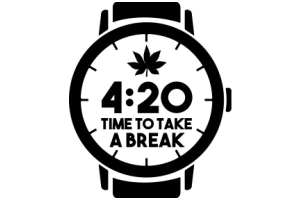 4:20 Time to Take a Break: A Clock with a Cannabis Leaf