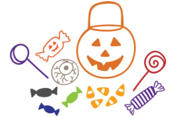 A Festive Halloween Collection: Candy, Toys, and a Pumpkin Hat