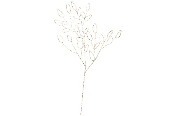 Elegant Branch with Blossoms: A Delicate Artwork