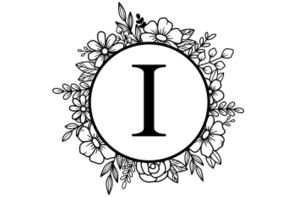 Elegant Monogram with Floral Accents